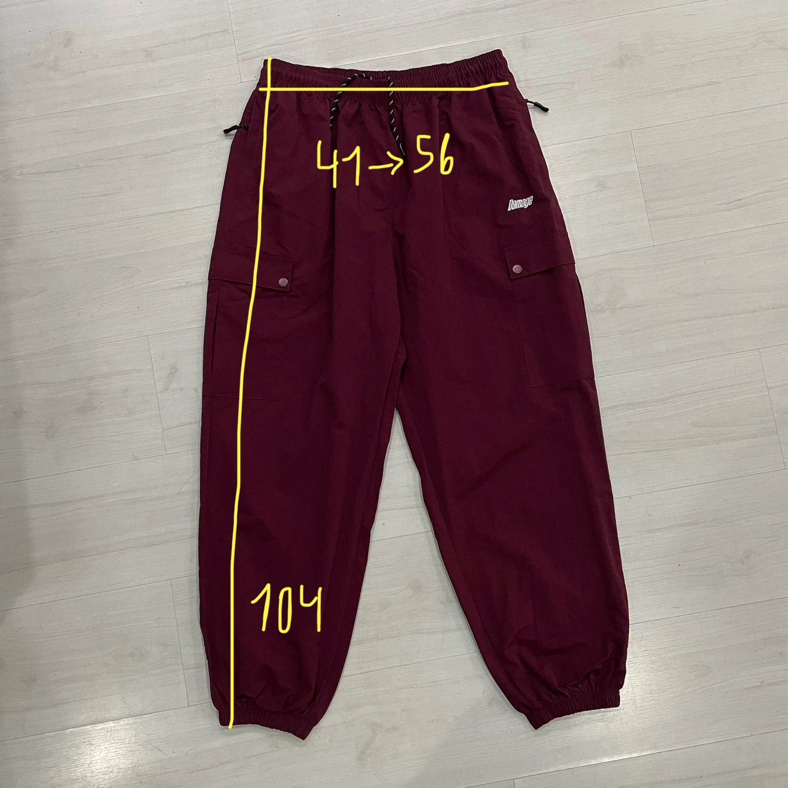Pantalon Damage - Cargotrack Pants (Wine) – photo 3